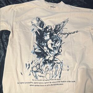 Rawgear Angelic Graphic Tee - Cream and Black